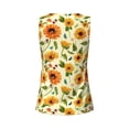 thumbnail image 5 of Sigee Sunflowers And Butterflies for Women's Workout Tank Top,Running Tank Tops,Sleeveless Gym ClothesSmall, 5 of 8