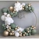 thumbnail image 1 of 137 Uds. Conjunto de globos de látex de Color blanco verde decoración de fiesta de cumpleaños y accesorios de boda, 1 of 1