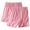 Pink, variant on Cameland 2PC Womens Plus Sized Pajama Shorts Solid Color Cotton Lounge Shorts Loose Fitted Sleep Shorts Softs Comfy Elastic Bottoms
