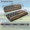 thumbnail image 3 of POLERO Universal Golf Cart Seat Covers Compatible with Ezgo Txt Front Seats, Brown American Flag Print Golf Cart Bench Seat Covers Breathable No Staples Needed, 3 of 8