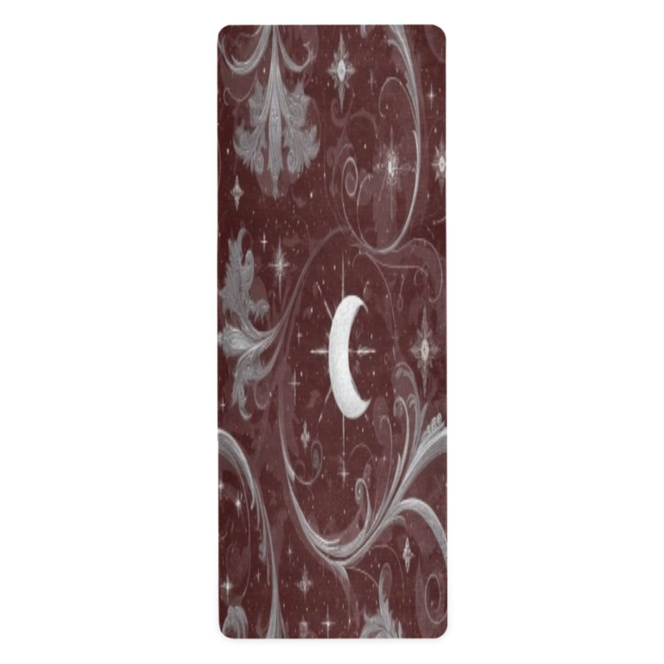 BZSMCE Yoga Mat Women Fitness Mat Swirl Moon and Star Pattern
