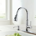 thumbnail image 2 of Wowow Pull Out Kitchen Faucet with Deck Plate & 6 Functions in Matte Black, 2 of 4