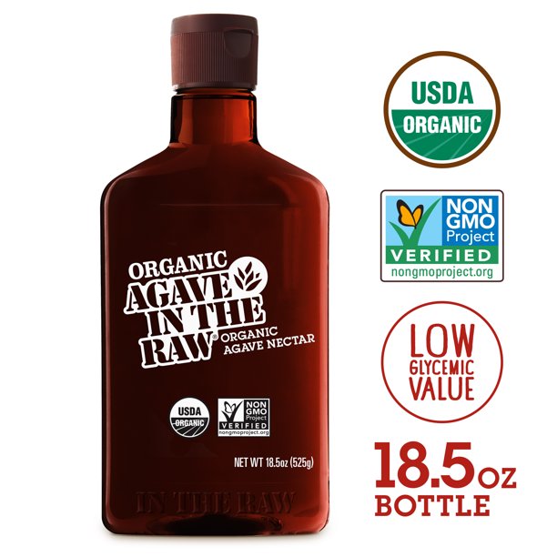 Agave In The Raw AllNatural Organic Blue Agave Nectar Sweetener, 18.5