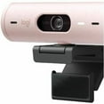 thumbnail image 4 of Logitech Brio 500 Full HD Webcam with Auto Light Correction,Show Mode, Dual Noise Reduction Mics, Webcam Privacy Cover, Works with Microsoft Teams, Google Meet, Zoom, USB-C Cable - Rose, 4 of 11