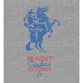 thumbnail image 4 of Blue Horse And Cowboy Adult Heather Gray Crew Neck Short Sleeve Tee-Medium, 4 of 4