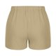 thumbnail image 4 of Pantalones cortos de lino y algodón para mujer, pantalones cortos casuales de pierna ancha elásticos cómodos de Color sólido Fridja fhjkhfk460131, 4 of 7