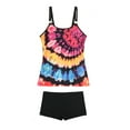thumbnail image 2 of Weiqiqre Swimsuits for Curvy Women Two Piece Bathing Suits Tummy Control Long Torso Tank Tops with Shorts, 2 of 4