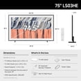 thumbnail image 6 of Samsung 75" Class The Frame Series LS03HE QLED 4K Samsung Vision AI Smart Tizen TV 2027, 6 of 7