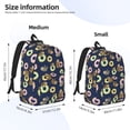 thumbnail image 4 of JUNZAN Sloth with Donuts Pattern Travel Laptop Backpack for Men Women,Casual Daypack College Backpack Business Work Bag for Weekender Business Hiking -Medium, 4 of 6