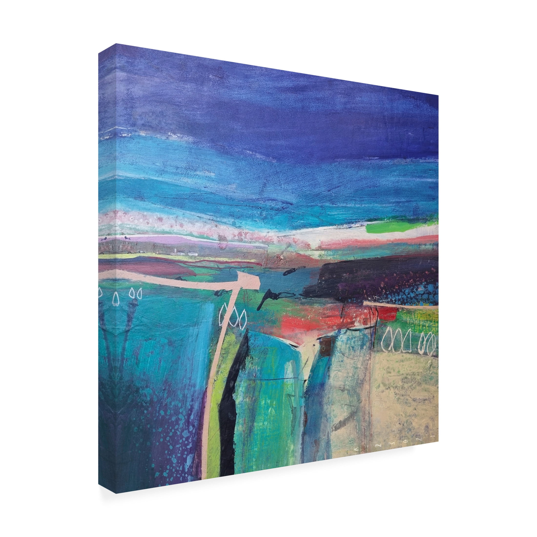 Canvas Wall Art - Andrew Kinmont 'Flying Low 3' Wall Art for Living Room, Bedroom, or Office Décor by Trademark Fine Art - 18 x 18 Inches