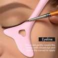 thumbnail image 2 of Silicone Eyeliner Stencil Tool, Reusable Wing Tip Makeup Guide for Eyeliner and Lipstick Application, 2 of 7