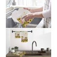 thumbnail image 5 of Spring Kitchen Dish Towels for Drying Dishes Set of 3, Bicycles Botanical Sunflowers Leaves Butterfly Waffle Weave Microfiber Hand Tea Bathroom Towels Quick Dry & Absorbent Towel 15.7x23.6, 5 of 7