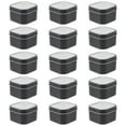 thumbnail image 4 of YSNOOWE 15Pcs Storage Tin Container for and DIY Enthusiasts Black Tinplate PVC, 4 of 8