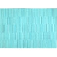 thumbnail image 1 of Ahgly Company Indoor Rectangle Solid Light Blue Modern Area Rugs, 5' x 8', 1 of 4