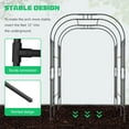 thumbnail image 3 of Zikebtuy Large Tall Garden Arch Trellis for Climbing Plants Outdoor, 87in Tall Metal Garden Arbor Wedding Arches for Lawn, Party, Backyard Decoration, 3 of 7