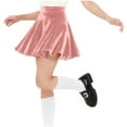 thumbnail image 6 of HAOTAGS Girls Pleated Velvet Skirt(4-15), Elastic Waist School Short Skirt Pink 7-8 Years, 6 of 10