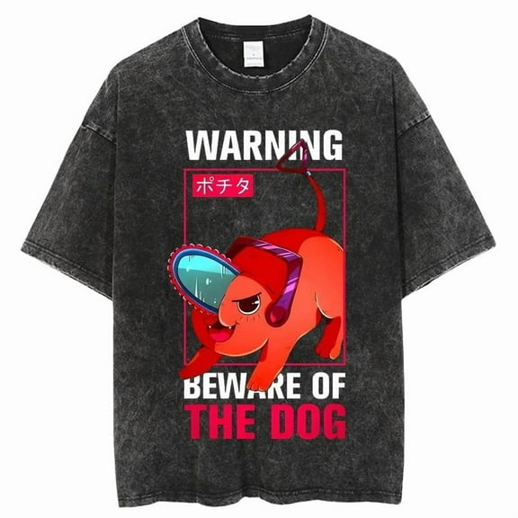 Chainsaw Man Men's Cotton Summer T-Shirts Vintage Tee Loose Fit Short Sleeve Casual Tshirts for Men Women 2XL