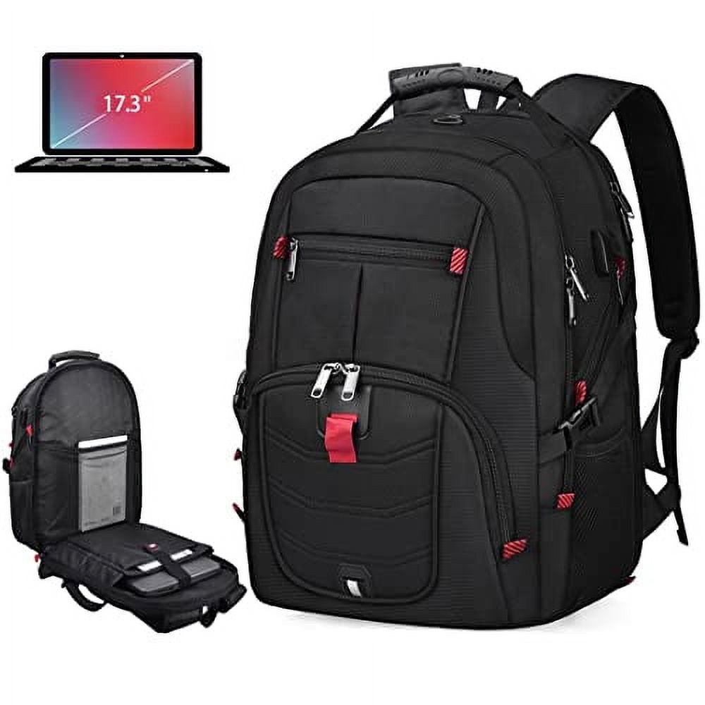 Laptop Backpack 17 Inch Waterproof Extra Large TSA Travel Backpack Anti ...