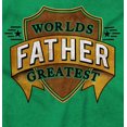 thumbnail image 2 of Worlds Greatest Father Trophy Dad Men's Long Sleeve Tee T Shirt Brisco Brands 2X, 2 of 6