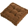 thumbnail image 2 of Square Floor Pillow Meditation Pillow Seat Pillow For Yoga, Meditation & Relaxation, 40X40Cm Size 8Cm Thickness Button Tufted With Random Buttons, Living Room Balcony Outdoor, 2 of 6
