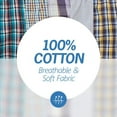 thumbnail image 5 of Badger Smith - Men's Boxer Shorts, Comfortable Cotton Boxers, 100% Cotton Checks Multicolor Boxers For Men, Multi Pack - Large, 5 of 13