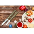 thumbnail image 3 of SMI Stainless Steel Paring Knife Set with Wooden Handles, Straight and Curved Blades, 7.4 cm, 2-Pack, 3 of 4