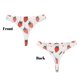 thumbnail image 3 of Balery Hand Drawn Strawberry Tangas de Algodón para Mujer con Estampado – Ropa Interior Sexy, Transpirable, G-string-X-Large, 3 of 6
