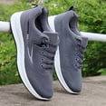 thumbnail image 2 of Men's Breathable Mesh Sneakers,  Black Trendy Versatile Work Shoes Summer Anti-Odor Casual Shoes, Slip- Lightweight Woven Running Shoes,, 2 of 7