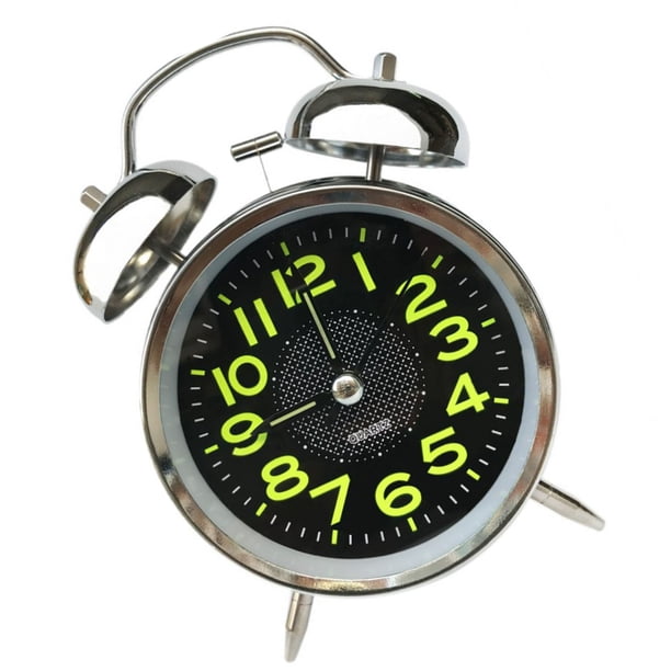 Reloj de Alarma Gemelas, Relog de Alarma Luminoso de Luz Nocturna PLETADO PARA CASA