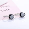 thumbnail image 2 of Para las mujeres Pendientes Zircon Aros Pendientes Teen Heart Clip Huggie Girls Earrings, 2 of 4
