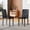 2 Black Chairs, variant on ExtraLco Dining Chairs Set of 4, White Upholstered PU Chairs with Silver Legs for Dining Room