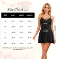 thumbnail image 4 of Qylux Women's Lingerie Set Sexy Lace Chemise & Babydoll Sleepwear for Women,Black,L, 4 of 6