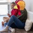 thumbnail image 5 of Hsqqdc Realistic Plush Rooster Shape Hat, Animal Theme Headdress for Party, 5 of 7