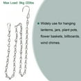 thumbnail image 4 of Unique Bargains 90cm Extension Lighting Chain S Hook Hanging Chains Silver Tone 2 Pack, 4 of 6
