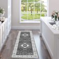 thumbnail image 2 of Rug Entry Rug Washable Rugs Boho Rug Non Slip Small Rugs Blue Rug Door Mat Tribal Throw Rugs Bathroom Rugs Oriental Rug Carpet for Bedroom Stain Resistant Entryway Rugs Indoor Rug, 2 of 9