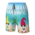 thumbnail image 4 of Rocae Hello Summer Gnome 1 for Men's Beach Shorts Casual Elastic Waist Drawstring Summer Beach Shorts,S-3XL-XX-Large, 4 of 6