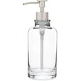thumbnail image 2 of Rail19 Sonoma Clear Glass Soap Dispenser - Liquid Hand Soap & Lotion for Kitchen and Bathroom Countertop, 10oz (Cali Black), 2 of 3