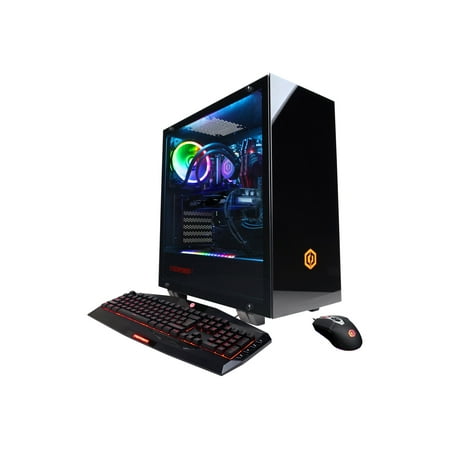 CyberPowerPC Gamer Xtreme Liquid Cool GLC6200CPG - Mid tower - Core i7 9700K up to - RAM 16 GB - SSD 240 GB, HDD 1 TB - GF RTX 2080 - Gigabit Ethernet WLAN: - 802.11a/b/g/n/ac - Windows 10 64-bit - monitor: none - black