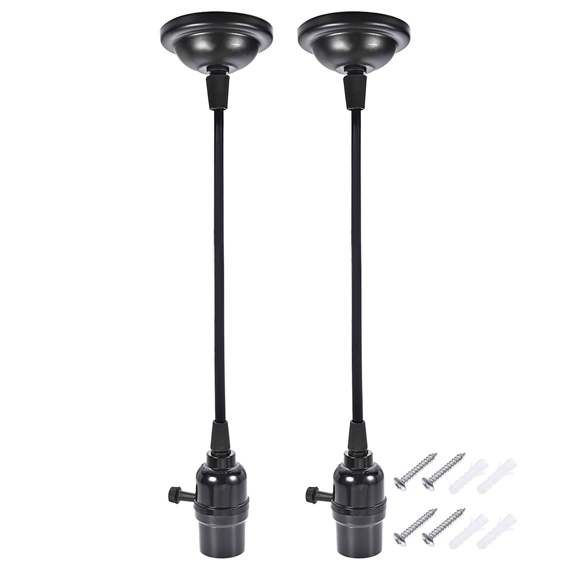 E26/E27 Pendant Light Kit Bulb Holder Socket Wall Mounted Light Ceiling Lamp with Switch
