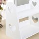 thumbnail image 5 of GOOHOCHY Estante de baño pequeño con forma de corazón para cosméticos, mueble de lavabo, color blanco, 5 of 8