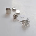 thumbnail image 4 of Unisex Light Up Flashing LED Stainless Steel Stud Earrings Dance Party Accessories, 4 of 7