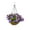 Violet, variante sur xiaxaixu Fleurs Suspendues Artificielles dans un Panier Fausses Fleurs en Soie dans un Panier Chaîne Pot de Fleurs pour Patio Pelouse Jardin Déco