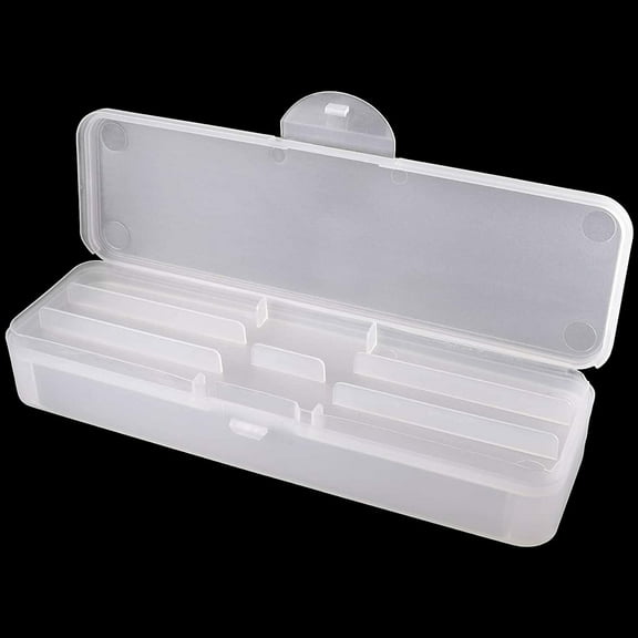 Beauticom Double-Layer Personal Storage Storage Case for Professional Nail Art Pens, Nail Brush, Tools (Frosted White)