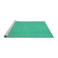 thumbnail image 2 of Ahgly Company Machine Washable Indoor Square Abstract Turquoise Blue Modern Area Rugs, 8' Square, 2 of 4