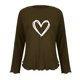 thumbnail image 3 of Neewe Long Sleeve Shirts for Women Fall Outfit 2025 Fashion MXsual T Shirt Round Neck Basic Loose Tunic Tops, 3 of 4