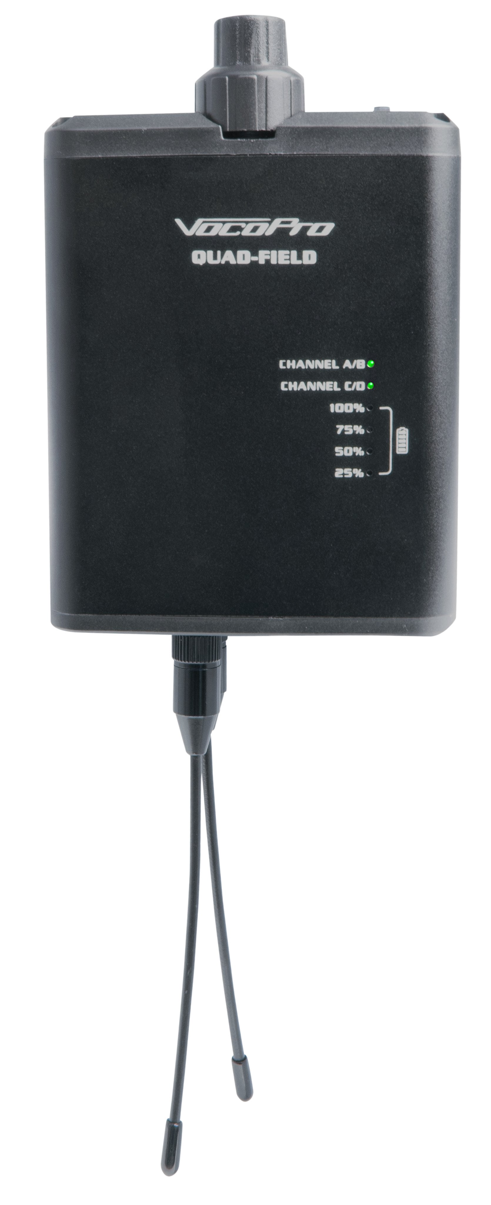 VocoPro - Portable Eight Lavalier Field/Camera-Mountable Wireless Microphone System. VCOFIELD-QUAD-FILM-8L