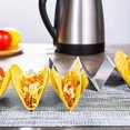 thumbnail image 5 of Paquete de 3 soportes con asas, con ideas de recetas gratuitas, estante para tacos, soporte para tacos de acero inoxidable (paquete de 4 con asas), 5 of 5