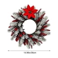 thumbnail image 3 of Dmlowu Christmas Wreath for Front Door, Artificial Wreaths for Front Door Wall Window, Christmas Decorations Indoor Ourdoor, 3 of 8