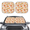 thumbnail image 2 of Haiem Autumn Plants Car Windshield Sun Shade (2 Pieces) Foldable Windshield Sun Shade Car Accessories for Truck SUV Pickup-Medium, 2 of 7