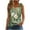 Olive Green, variant on ZQUUVOU Tank Top For Women Square Neck Lace Sleeveless Printied Tops (Olive Green,M)